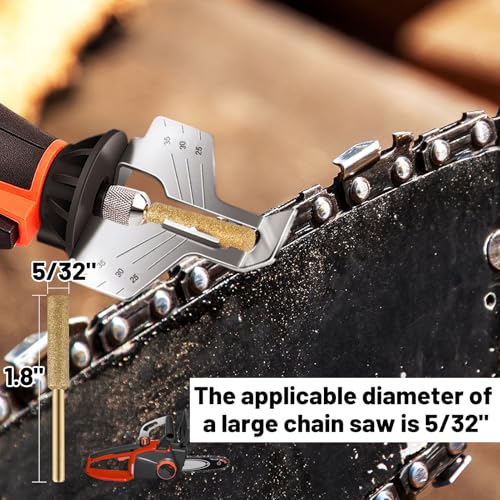 18pcs Titanium Plated Chainsaw Sharpener Bits