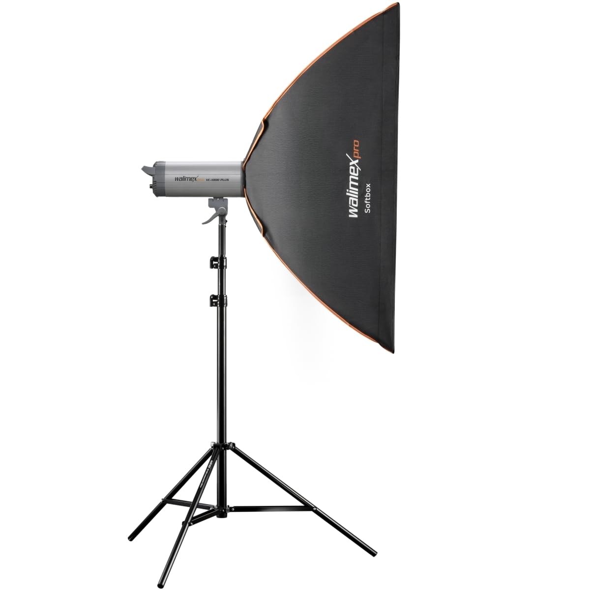 Walimex Pro Octagone Softbox Plus Boîte à lumière pour Flash Studio 80 x 120 cm Orange Line