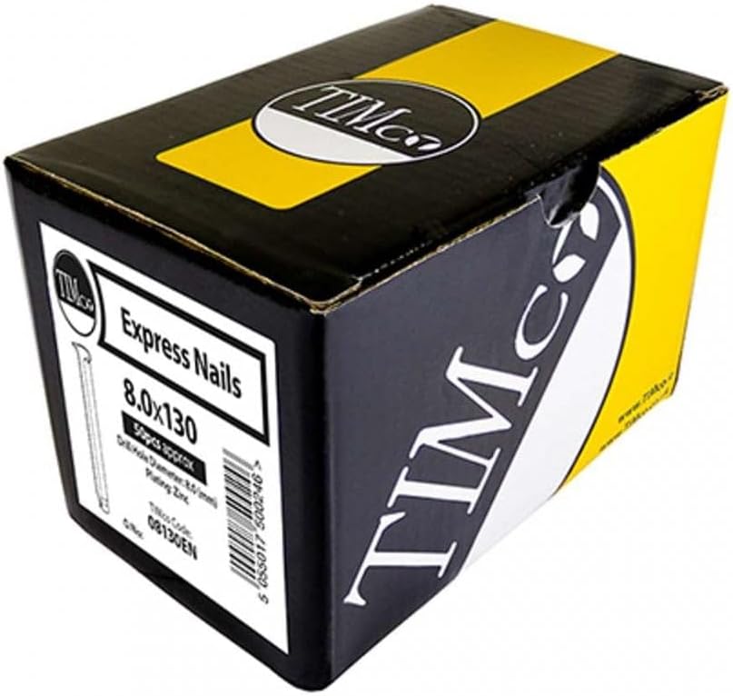 TimCo 00660ENB BZP Express Nail 6 x 60 - Zinc (Bag of 90), Silver