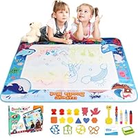 Chellago Spielzeug Kinderspielzeug ab 1, 2, 3 Jahren - Malmatte mit Wasserstift, Aqua Magic Doodle Painting Mat Geschenk zum Geburtstag oder als Belohnung für Mädchen und Jungen von 1, 2, 3 Jahren