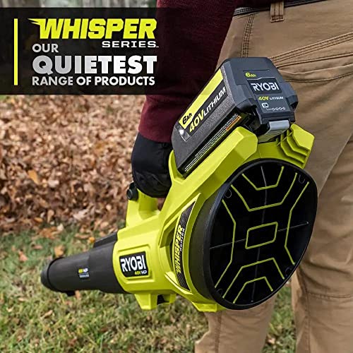 Ryobi 40V Hp Brushless Whisper Series 160 Mph 650 Cfm Cordless Battery Leaf Blower thumb #6