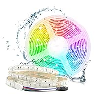 Arotelicht LED-strip van 5 m SMD 5050 24V 300 LED's Flexibele lichtslinger van kleur veranderende lichtstrip (RGB) (150 LED's (RGB WW CW 5in1