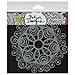 Crafters Workshop Template Chalk Board, 6 by 6-Inch, Peacock Doily