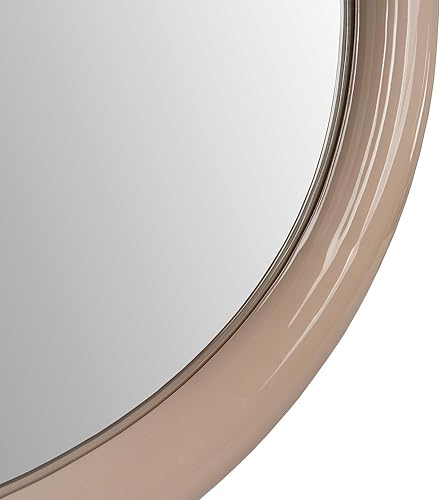 Miniatura 9 de Espejo de pared con marco de madera ovalada, espejo creativo para baño, decoración de pared con forma de bagel, espejo para dormitorio de baño