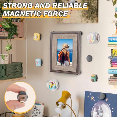 100 Stück Magnete Stark, Kühlschrankmagnete, Starke Magnete zum Basteln, Magnet Klein, Magnet mit Selbstklebender Rückseite, Keramikmagnete, Magnets für Magnettafel Kunst Werkzeuge DIY -18 mm x 5 mm