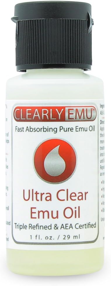 CLEARLY EMU Ultra Clear Emu Oil 1 oz AEA Certified
