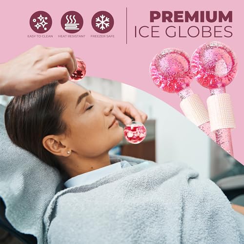 Image of Ice Globes for Face 2Pcs-Enhancing Daily Beauty with Ice Globes for Facials