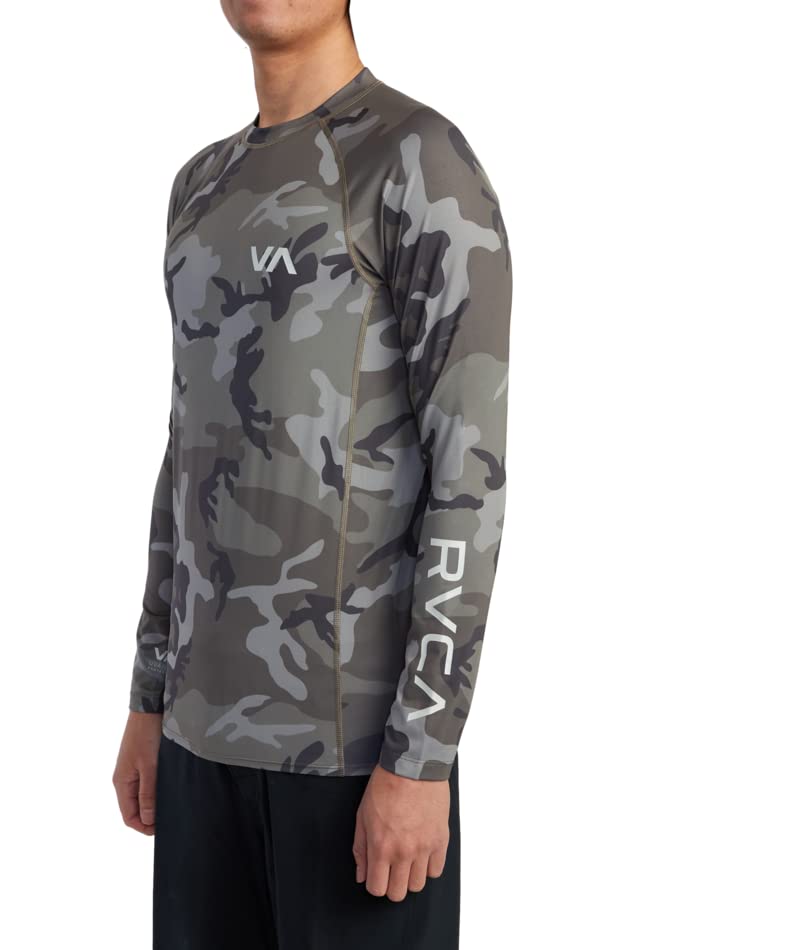 RVCA Men's RVCA L/S Rashguard Camo Medium4
