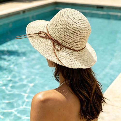 Sombrero Bucket de Paja para Mujer miniatura 4