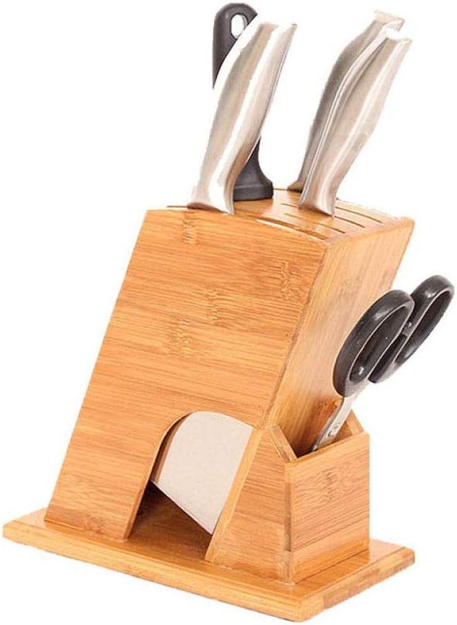 Knife Block Storage Stand Kitchen,Only Selling Cutter Holder,- Tool Multi-Function Household Bamboo Knives