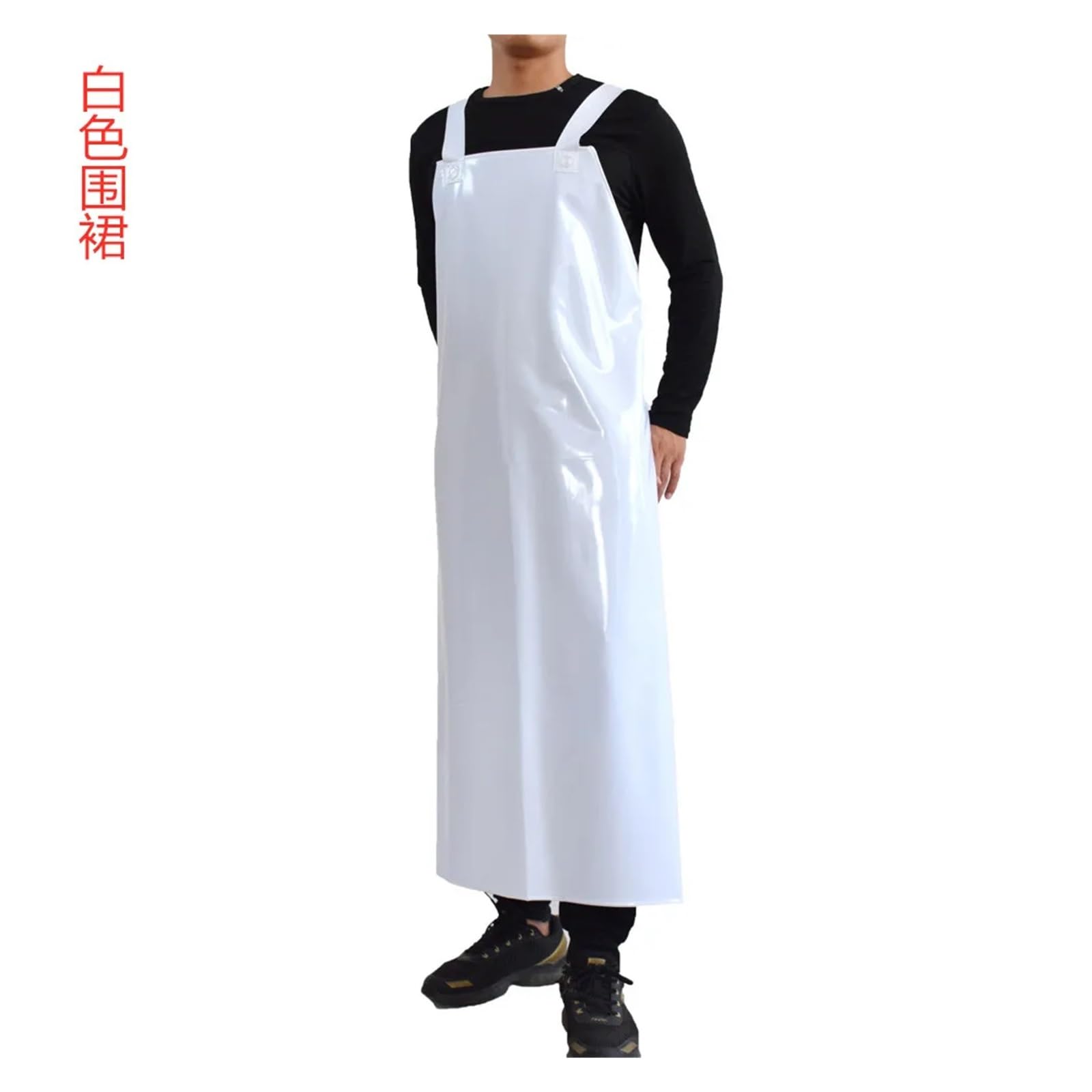 delantal cocina Delantal impermeable y a prueba de aceite, ropa trabajo cocina alargada gruesa, limpieza casera