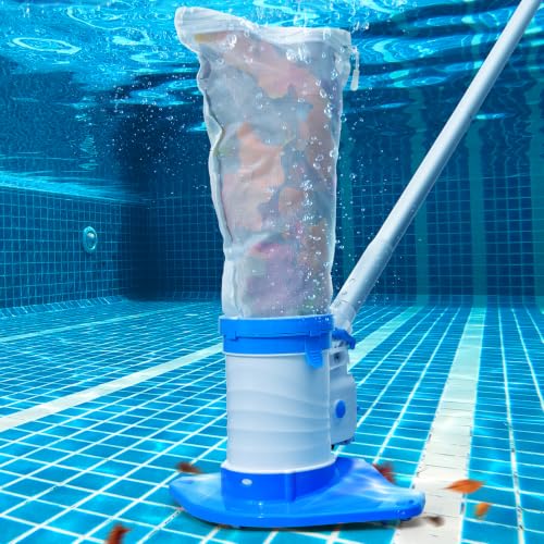 Rechargeable Pool Skimmer with Telescopic Pole