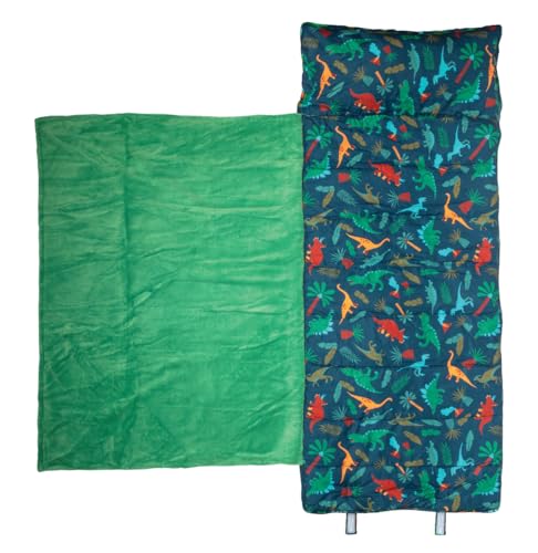 Image of Stephen Joseph, Toddler All Over Print Nap Mat with Soft Blanket and Removable Pillow for Boys & Girls, Kids Sleeping Bag for Elementary, Daycare, Preschool with Carry Handle
