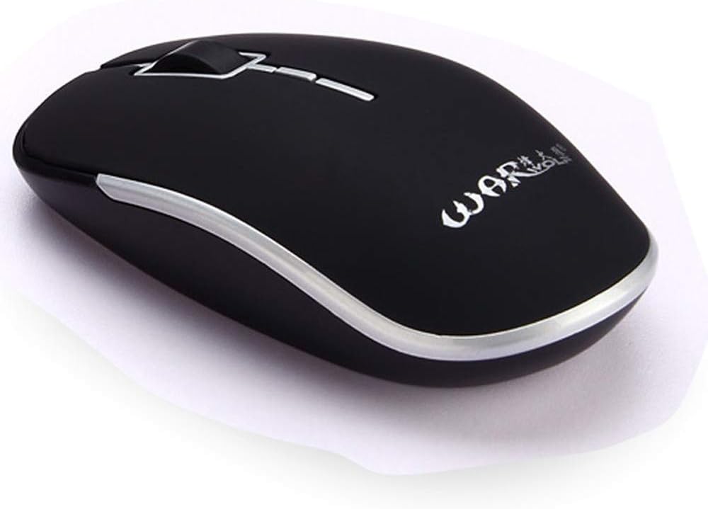 Mouse Zariavo,Rechargeable Wireless 1600DPI Gaming Mouse 2.4G Battery Gamer 4 Buttons Mice