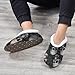 ALAZA Sugar Skull Abstract Black House Slippers Comfy Bedroom Shoes Anti-Slip for Women US 5-6