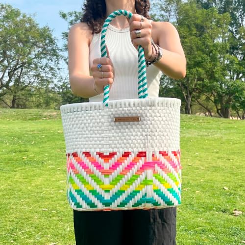 Image of MARIA VICTORIA X-Small Mexican Tote - Waterproof Woven Beach Purse