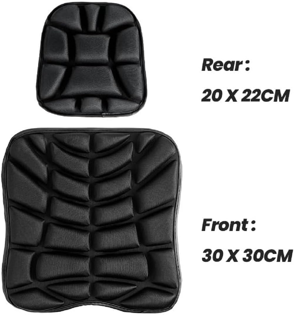 Coussin Selle Moto pour Moto Guzzi Stelvio 2008-2024, Epais Respirant Absorbant Durable Housse Antidérapante, Longs Trajets Confort Coussin de Siège