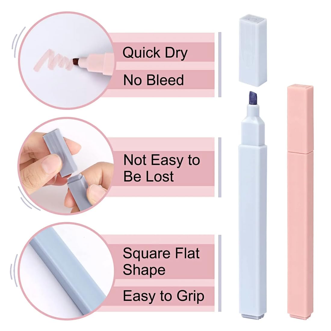12 Evidenziatori Pastello Doppia Punta - Penne Per Appunti, Scuola E Ufficio A Colori Tenui - Foto 6