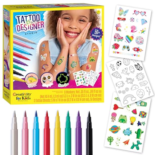 Creativity for Kids Tattoo Designer Studio: Create 50+ DIY Temporary Tattoos, Toys and Gifts for...