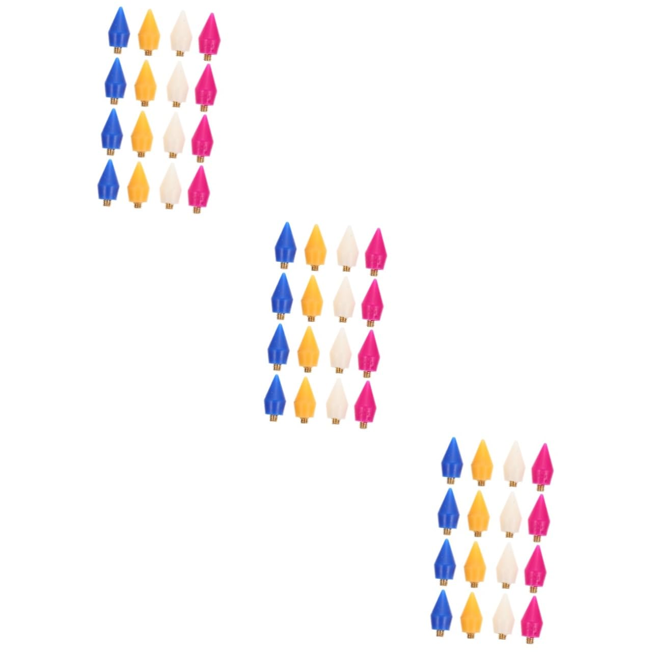 FRCOLOR 48pezzi Teste Penna Per Unghie Per Manicure Strumenti Decorazione in Per Unghie Facili Usare Adatte Per e