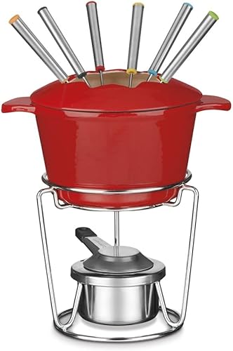 Miniatura 14 de Cuisinart Juego de fondue de hierro fundido de 13 piezas, blanco, 10