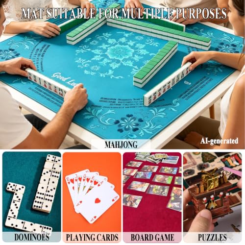 Alfombrilla Mahjong 33.1 x 33.1 in, Terciopelo 3 mm miniatura 6
