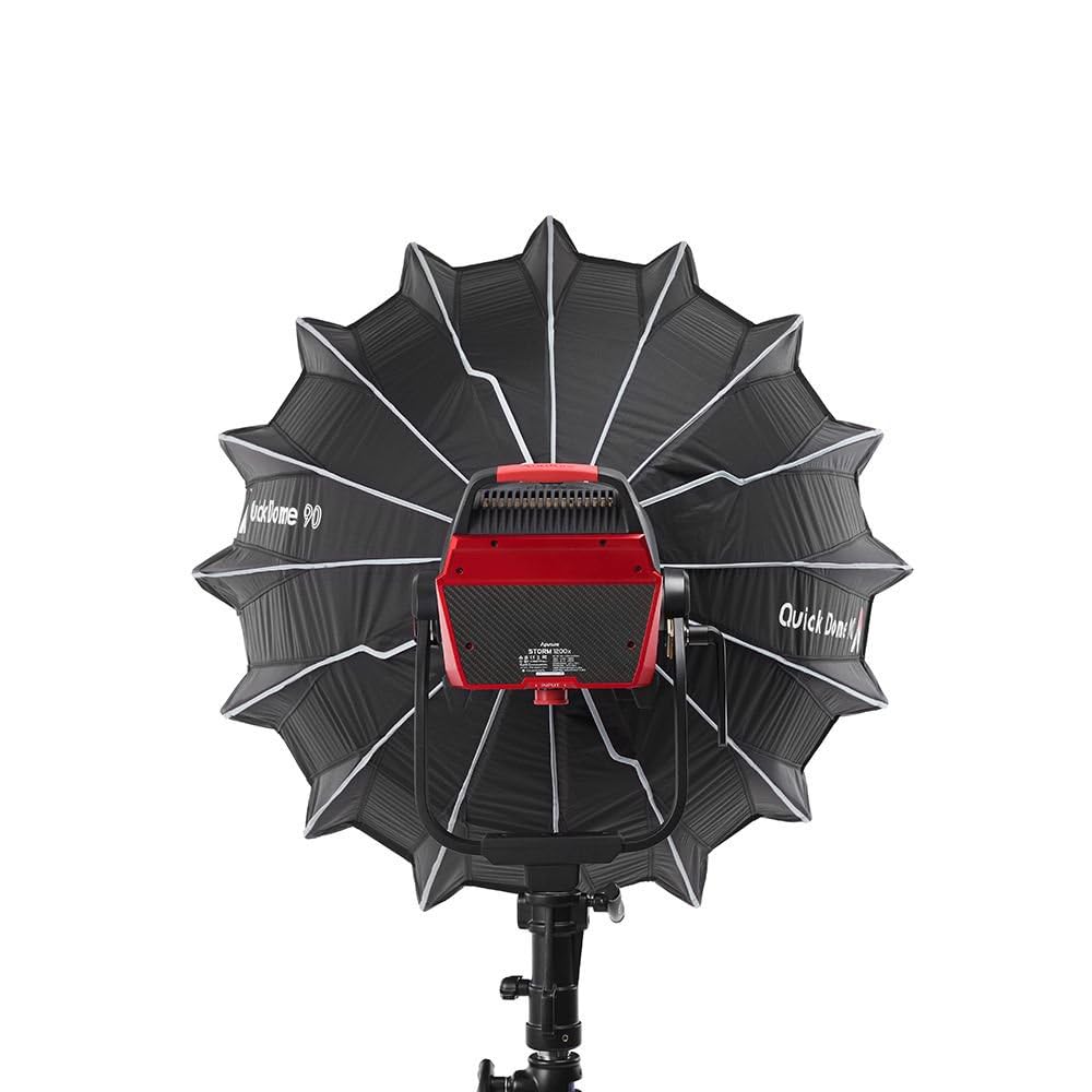 Aputure Light Dome Quick Dome 90 Softbox Support circulaire Bowens avec système de libération rapide, diffusion, grille de contrôle de la lumière et sac de transport pour lumière vidéo LED 90 cm