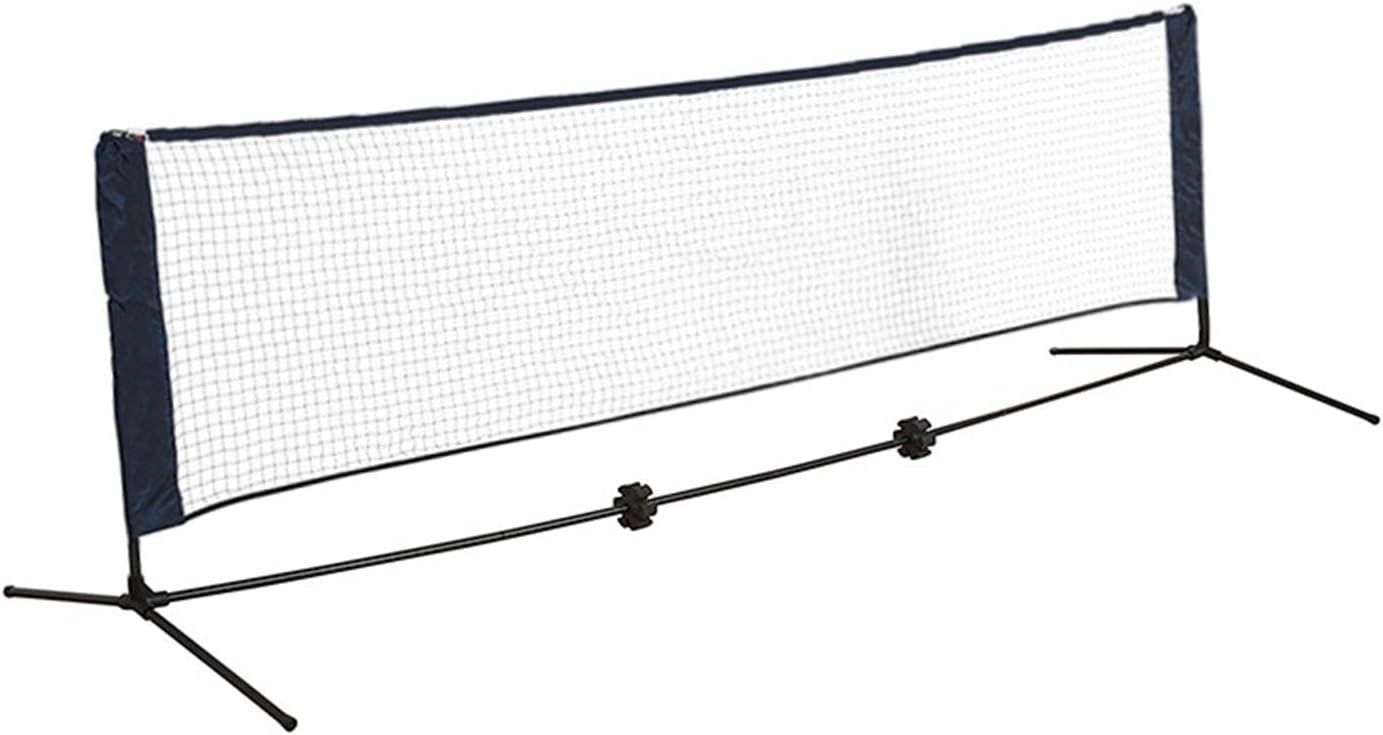 Badminton Net Set Adjustable Easy Setup with Stand Portable Tennis Net Pickleball Net for Games Indoor Court Outdoor (500cm)