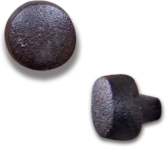 NACHRustic Cast Iron Drawer Heavy-Duty Interior Door Home Pulls and Cabinet Knobs with Hardware Included-8 Piece, Round Classic 1.1 Inch, JS-90-6008S-8