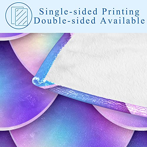 Couverture queue de sirène pastel plaid chaud lit camping plage