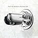 BOPai Vacuum Suction Cup Shower Head Holder, Adjustable 20 Degrees from The Wall - Chrome