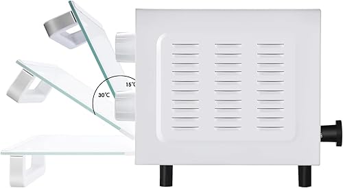 Miniatura 5 de Horno tostador negro de 4 rebanadas con 3 ajustes, incluye rejilla para hornear y sartén (blanco ártico)