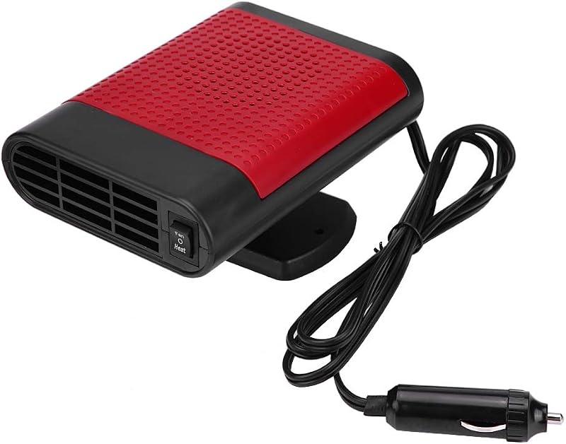 Desembaçador e Aquecedor Elétrico Portátil para Carro Aramox 12 V 150 W Vermelho