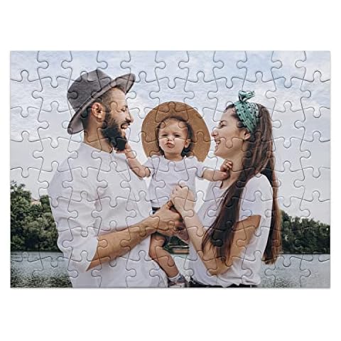 PICANOVA - Personalised Puzzle - 88 Pieces (27x20 cm) - Puzzle with Your Photo - Customise with Your Own Picture & Text - Timeless Gift Idea Cover