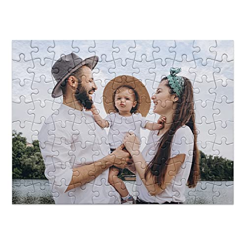 PICANOVA - Puzzle Personnalisé - 88 Pièces (27x20 cm) - Puzzle avec Votre Photo - Personnaliser avec Votre Propre Image & Texte - Cadeau Photo Personnalisé Cover