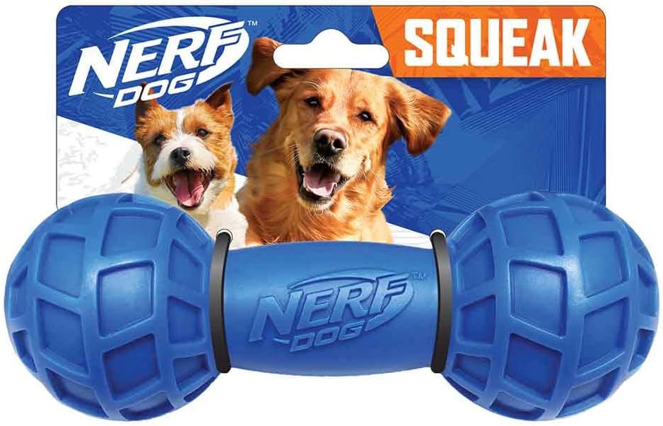 6in TPR EXO Squeak Ring - Blue/Orange