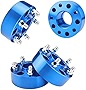 YIZBAP 4PCS 5x5 Wheel Spacers for 2011-2022 Grand Cherokee WK2, 2018-2022 Wrangler JL, 2011-2022 Durango, 2 inch 5x127mm Hubcentric Wheel Spacers 71.5mm Hub Bore with 14x1.5 Thread Pitch (Blue)