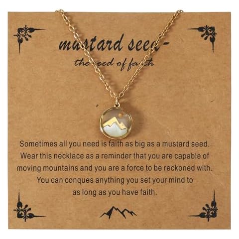 Mikovivi Faith Necklace with Mustard Seed Pendant Cover