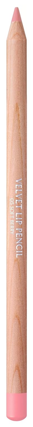 CLIO Wood Velvet Lip Pencil – Long-Lasting Lip Liner, Matte Finish, Sharpenable (005 SOFT BERRY)