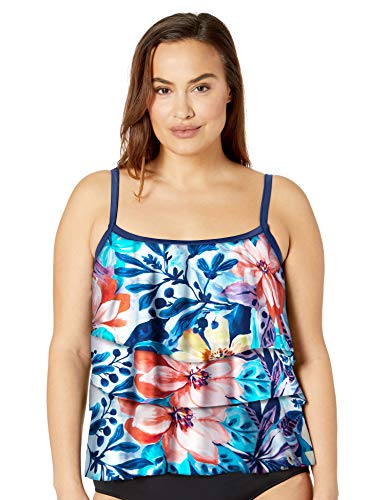 ruffle tankini swimsuit top
