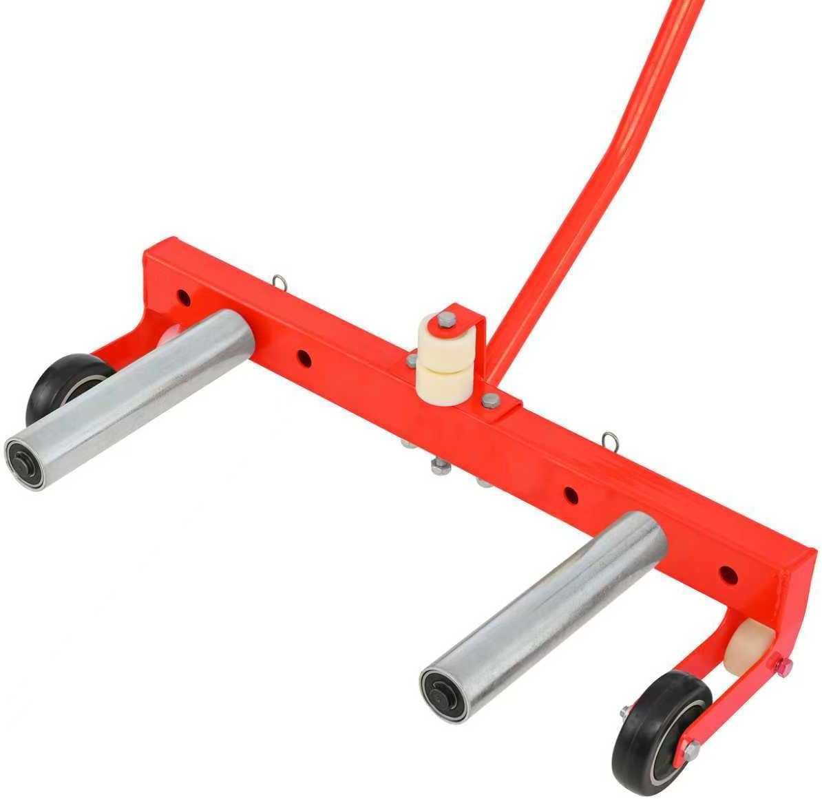 Tire Dolly for Changing Tires, Adjustable Wheel Dolly with Dual Rollers, One-Person Tire Installation Tool for Car, SUV & Light Truck Tires up to 31.5", 330 LBS Capacity, Tire Mounting Dolly