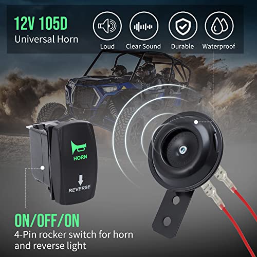 Foruly Universal Atv Utv Turn Signal Kit, With Street Turn Signal Light Kit Rocker Switch Horn Usb Flasher Relay Fuse Line For Sxs Dirt Bike Polaris Rzr Can-Am Kawasaki Golf Cart Dune Buggy Motorcycle #TOP2