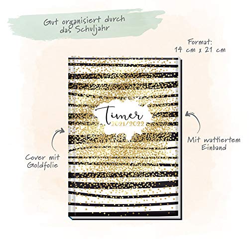 Trötsch Schülerkalender Special mit Wattierung Goldstars 2021/2022: Schulplaner Hausaufgabenheft Timer Terminkalender (Schülerkalender Specials)