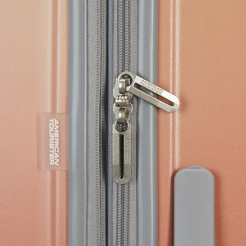 Image of American Tourister Moonlight II Hardside Expandable Luggage with Spinner Wheels, Ombre Peach, Carry-On 20-Inch