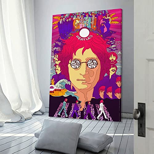 SAXTZDS Beatles All You Need Is Love Poster décoratif sur toile pour chambre à coucher 60 x 90 cm - Les Beatles, Paul McCartney, John Lennon, RIngo Starr, George Harrison SAXTZDS Beatles All You Need Is Love Poster décoratif sur toile pour chambre à coucher 60 x 90 cm – Image 4