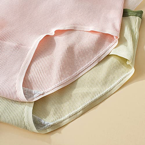 Teen Girls Soft Cotton Panties 8-Pack Teenager Assorted Mid Waist Briefs Underwear fits 10-16 Years 6