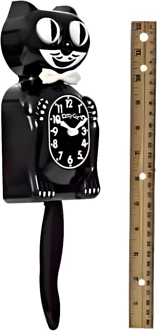 Reloj de pared Kit Cat Klock Classic Black-Small miniatura 2