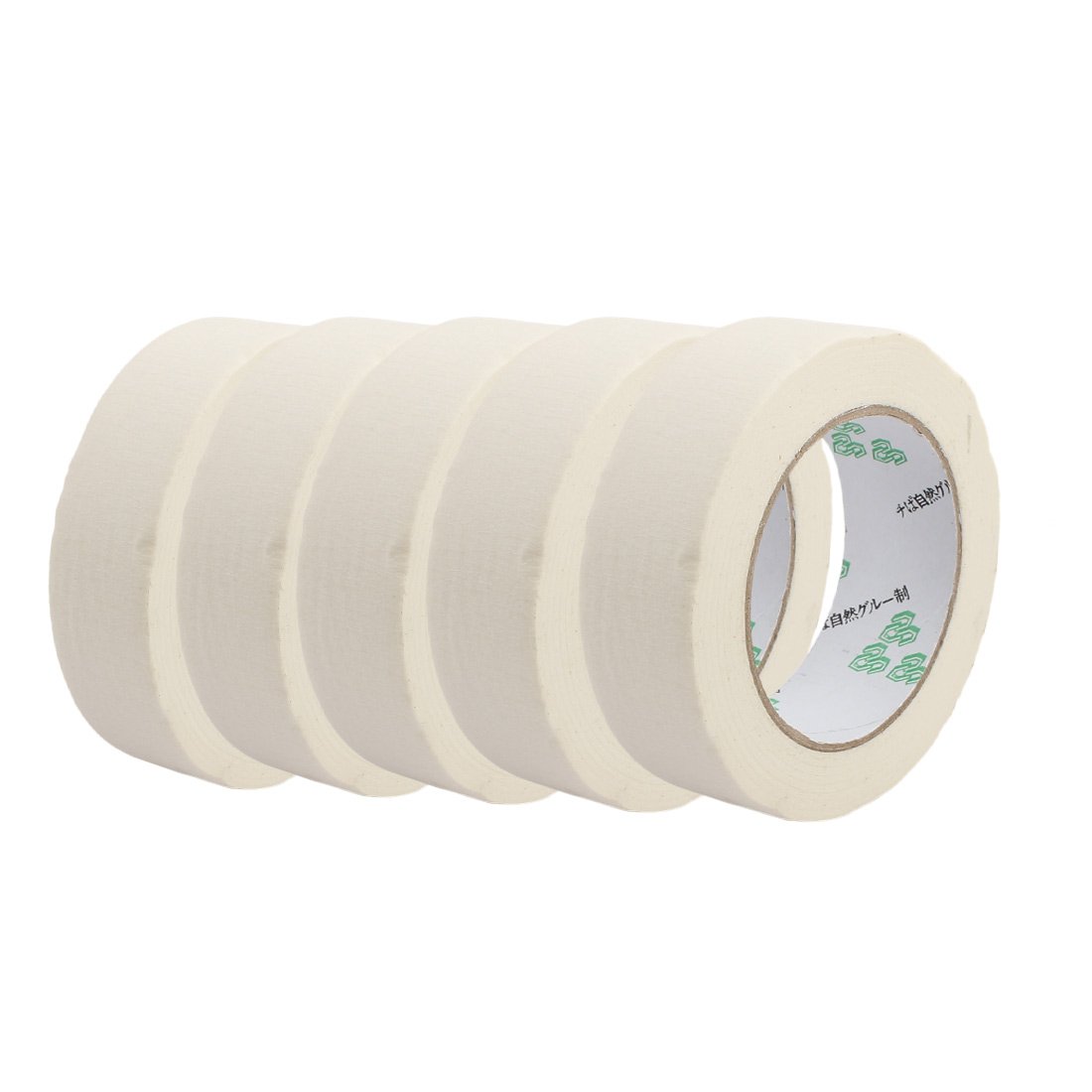Aexit 5 sztuk 3 cm szerokości samoprzylepna papierowa taśma malarska do pisania biała 50 M długość(Longueur de 50M de bande de papier adhésif de peinture de papier adhésif de largeur de 5PCS 3cm