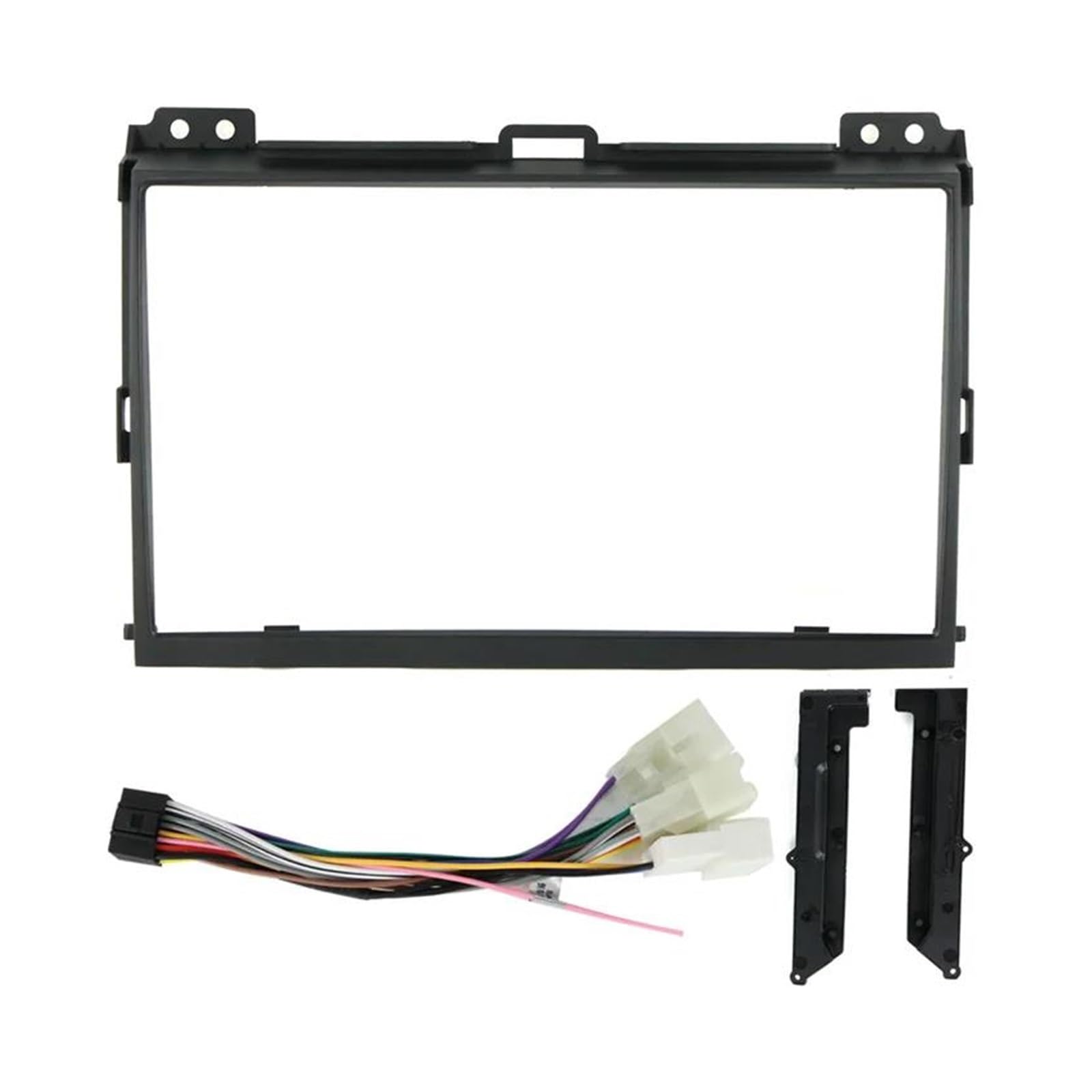 Cadre d'autoradio 9 pouces pour Prado 120 avec kit complet de câbles 2DIN
