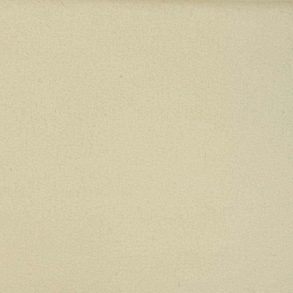 Oh Sew Crafty Limited Cream Plain Flannel Winceyette Fabric 100% Cotton Soft Brushed Flannelette 110Cm Wide (Price Per Metre) (Cream)
